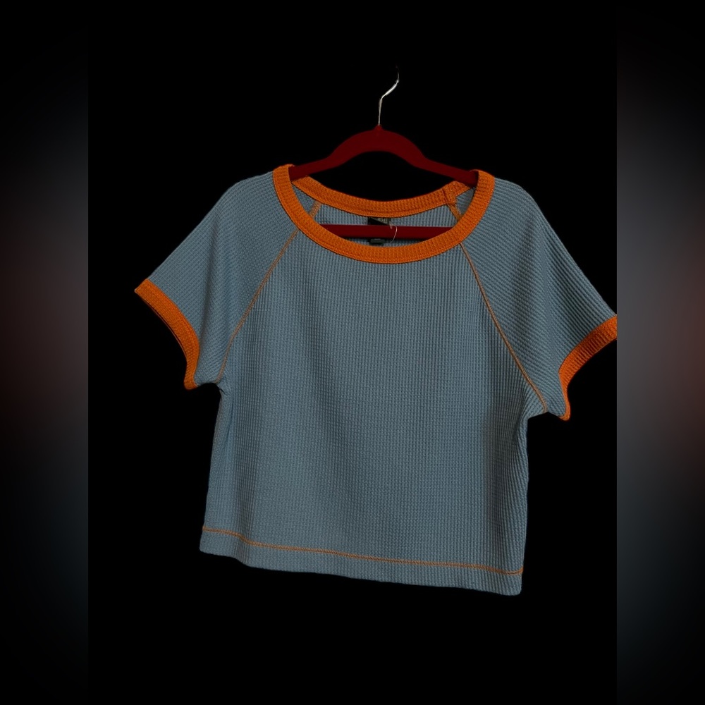 NWOT Wild Fable Women’s Crop Waffle Knit Tee - Size S